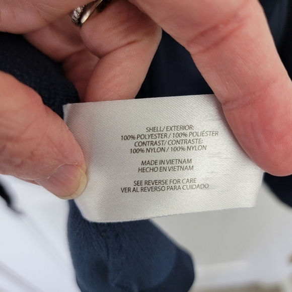 Orvis Full Zip Mens Knit Jacket Zip Pockets Navy Blue Outdoor Preppy Size L - Picture 9 of 13